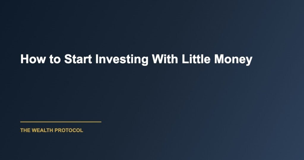 How to Start Investing With Little Money